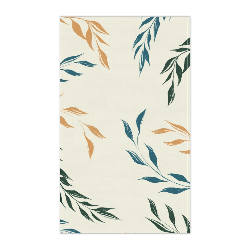 Lifestyle Details - Sunshine Windy Leaves Kitchen Towel - Vertical