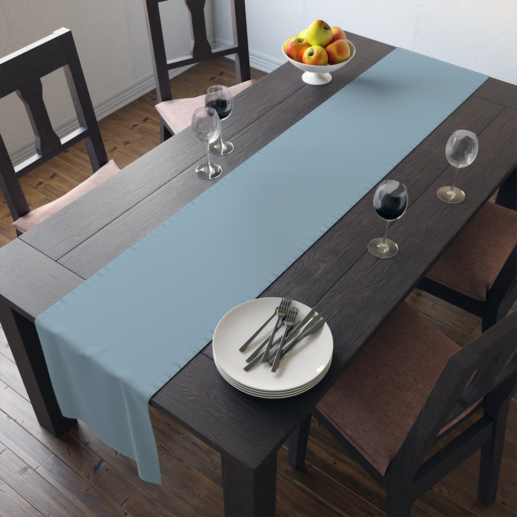 Lifestyle Details - Table Runner - Blue Grey - In Use