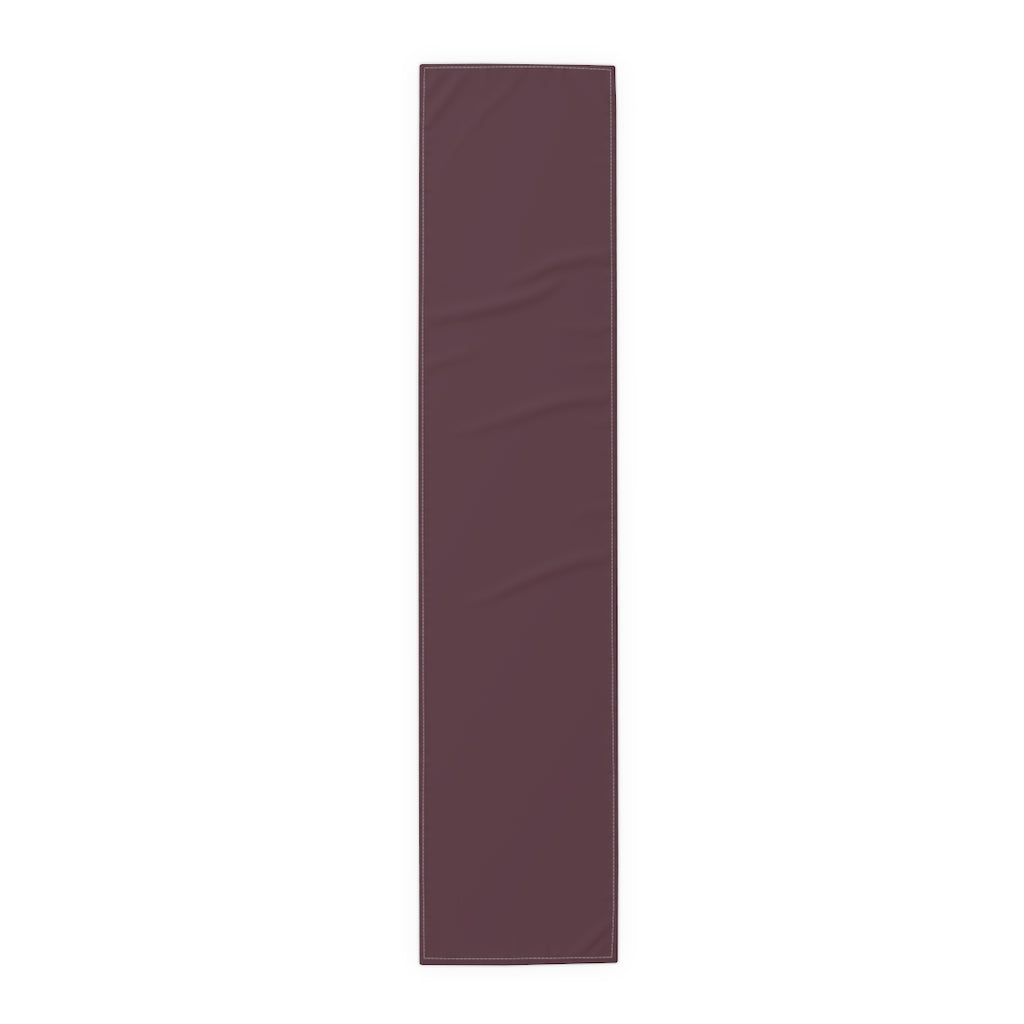 Lifestyle Details - Table Runner - Plum - Large - Rolled Up