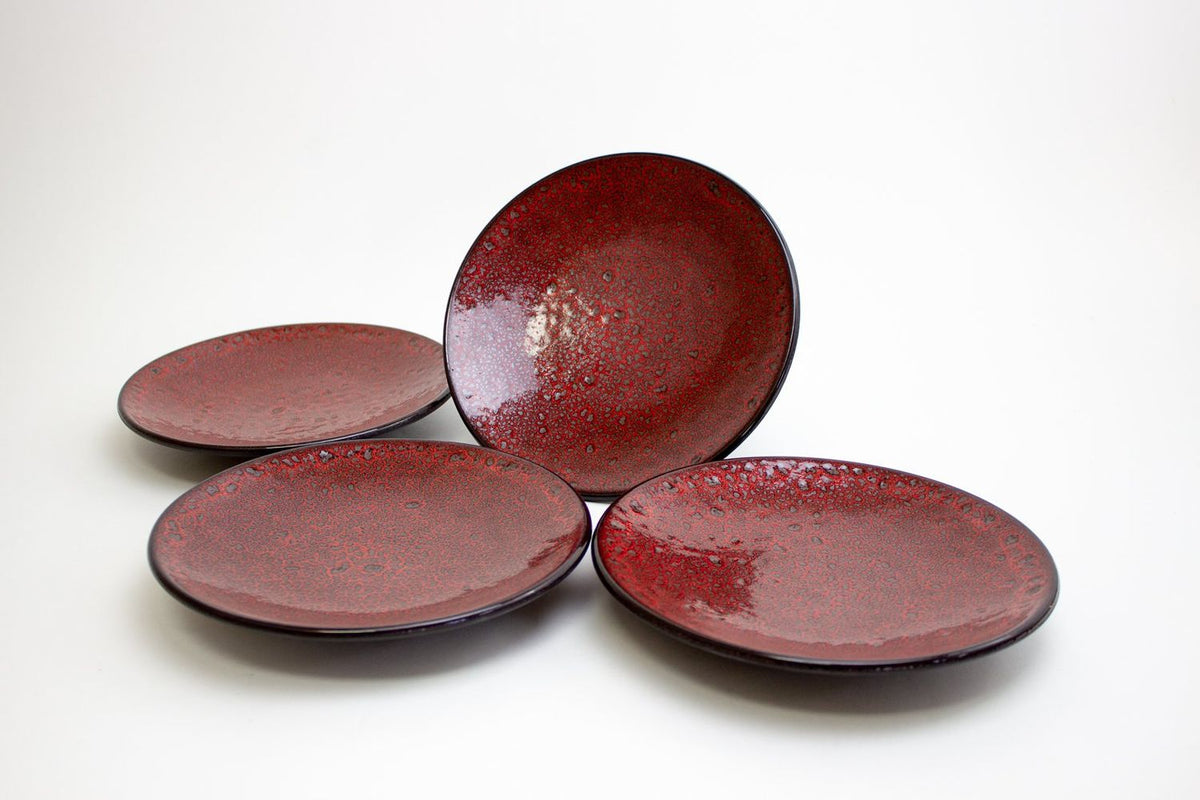 Lifestyle Details - Zaghwan Dessert Plate Set in Saffron - Set of 4