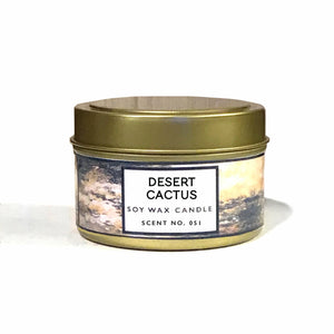 "Desert Cactus" Scented Soy Candle | Lifestyle Details