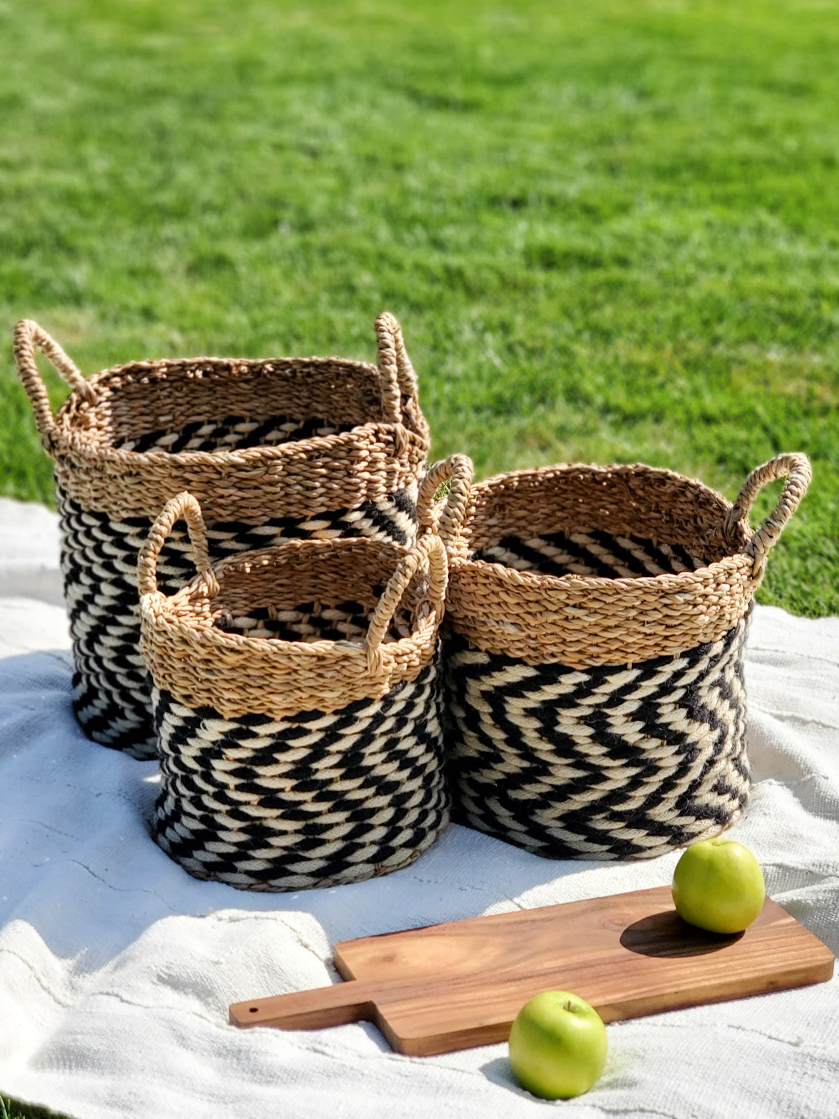 Ula Zigzag Basket (Set of 3)