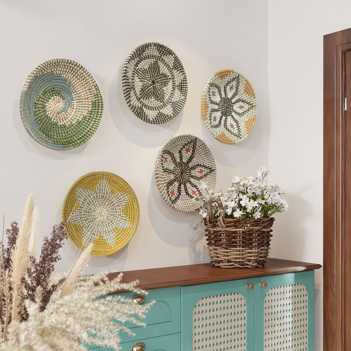 Natural Seagrass Woven Fruit Basket Bowl