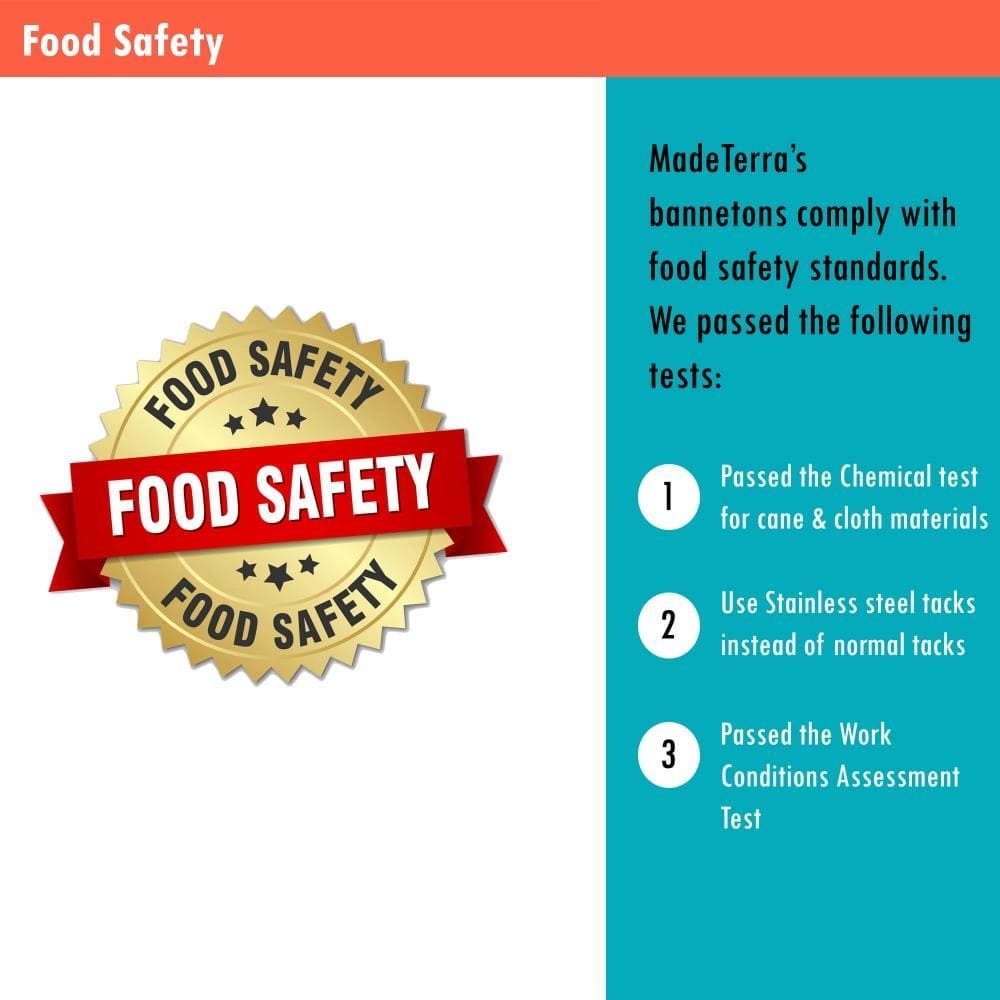 Oval Banneton Bread Proofing Baskets - 10"