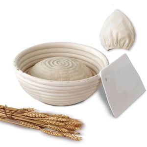Round Banneton Bread Proofing Baskets - 9"