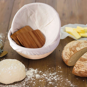 Round Banneton Bread Proofing Baskets - 9"