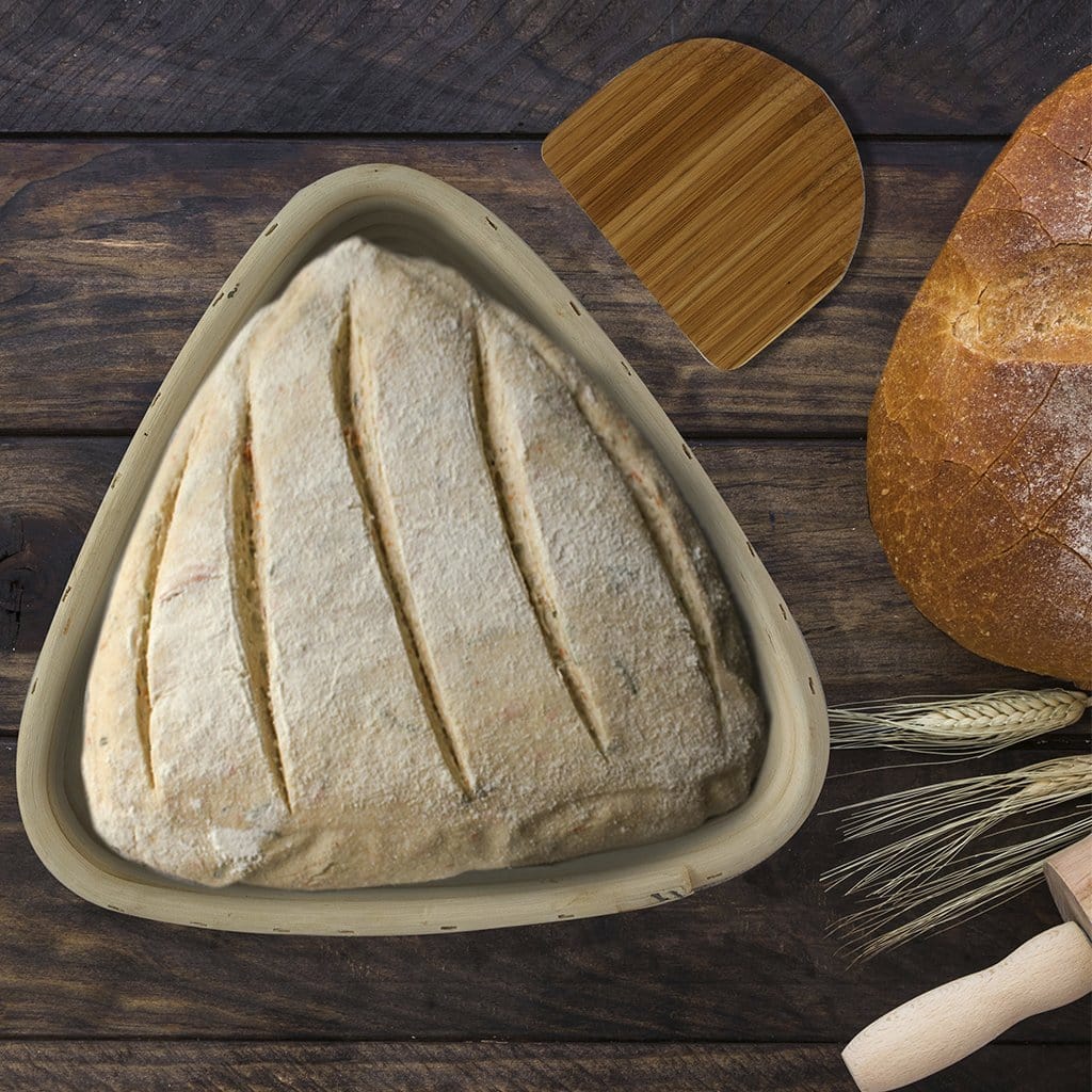 Triangle Banneton Bread Proofing Baskets - 9"