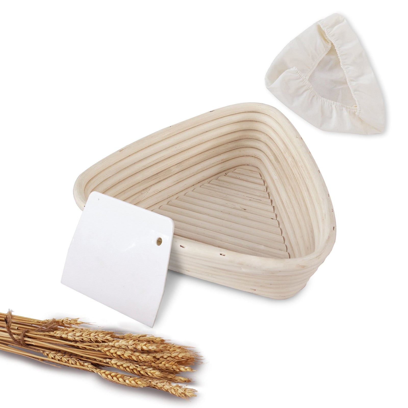 Triangle Banneton Bread Proofing Baskets - 9"