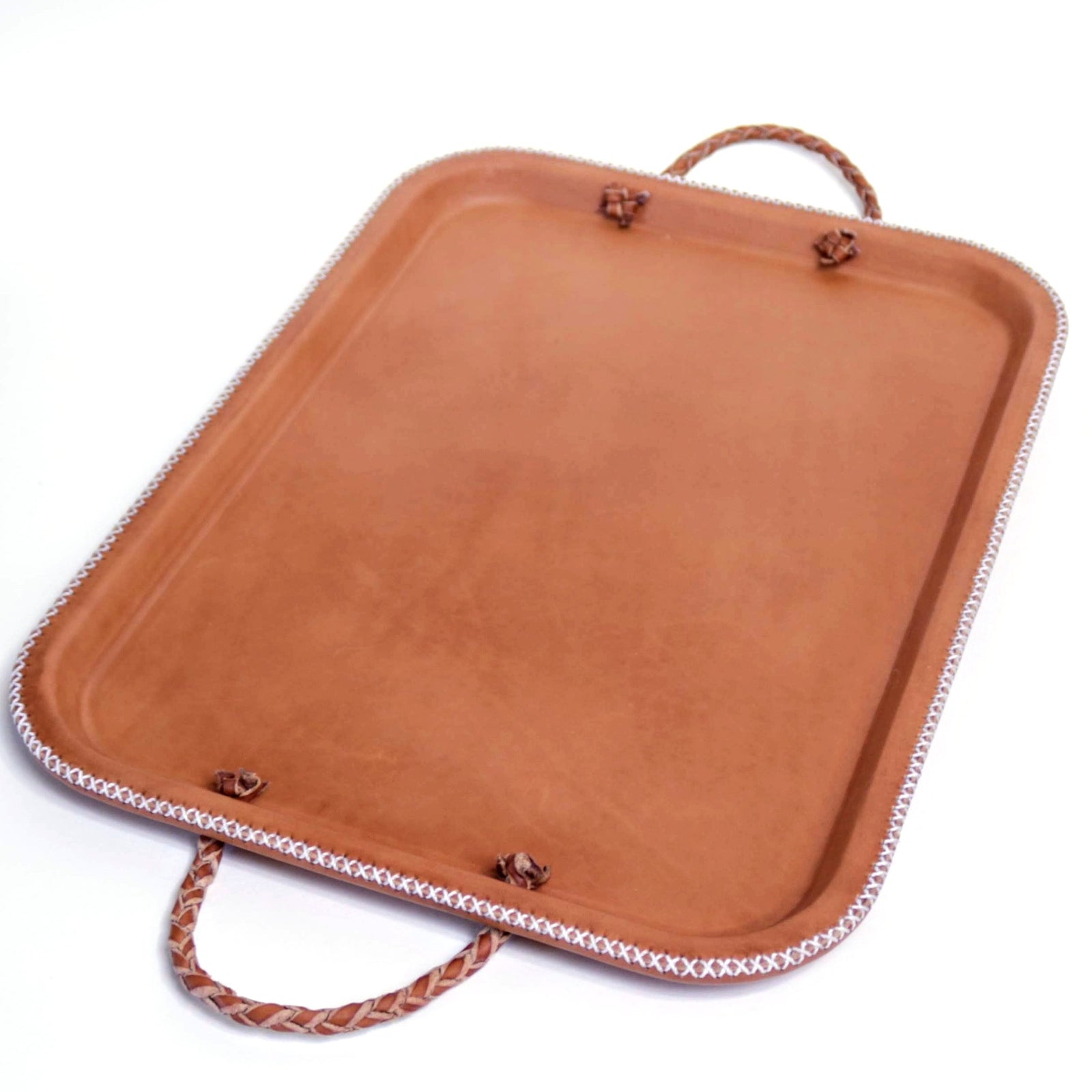 Hermana Serving Tray with Braided Handles