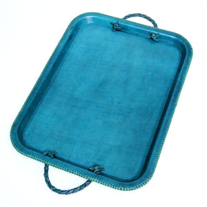 Hermana Serving Tray with Braided Handles