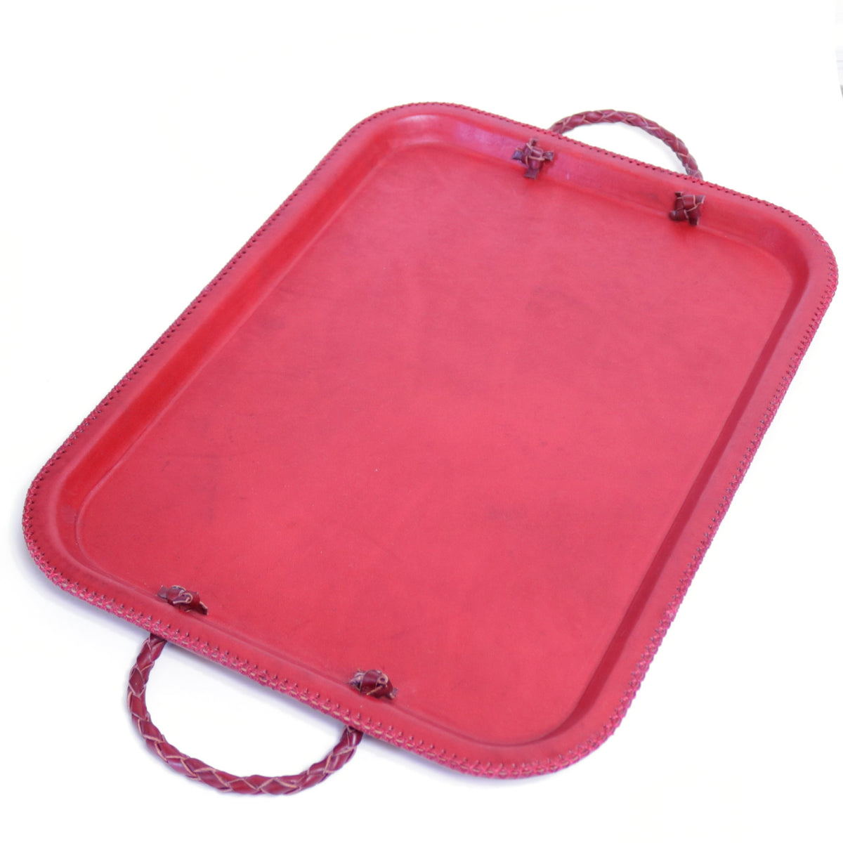 Hermana Serving Tray with Braided Handles