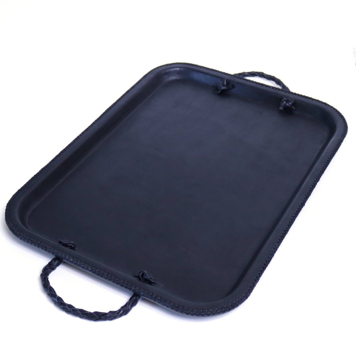 Hermana Serving Tray with Braided Handles