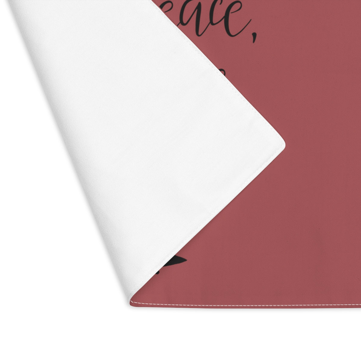 Holiday Table Placemat - Peace, Love & Joy