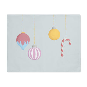 Holiday Table Placemat - Ornaments