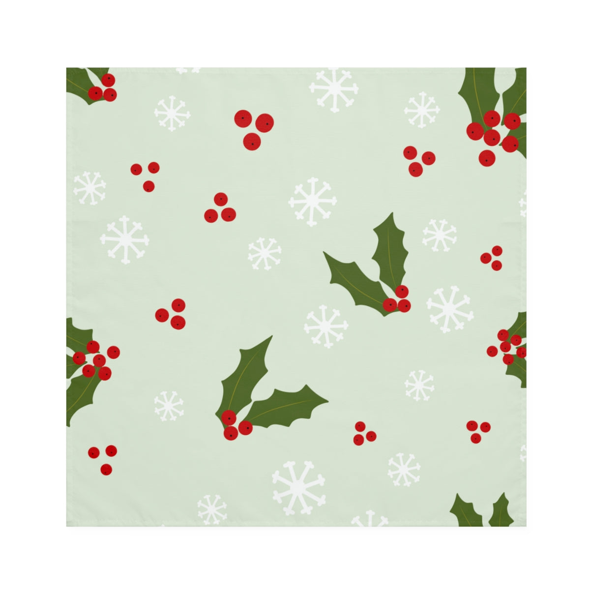 Holiday Napkins - Holly & Snowflakes