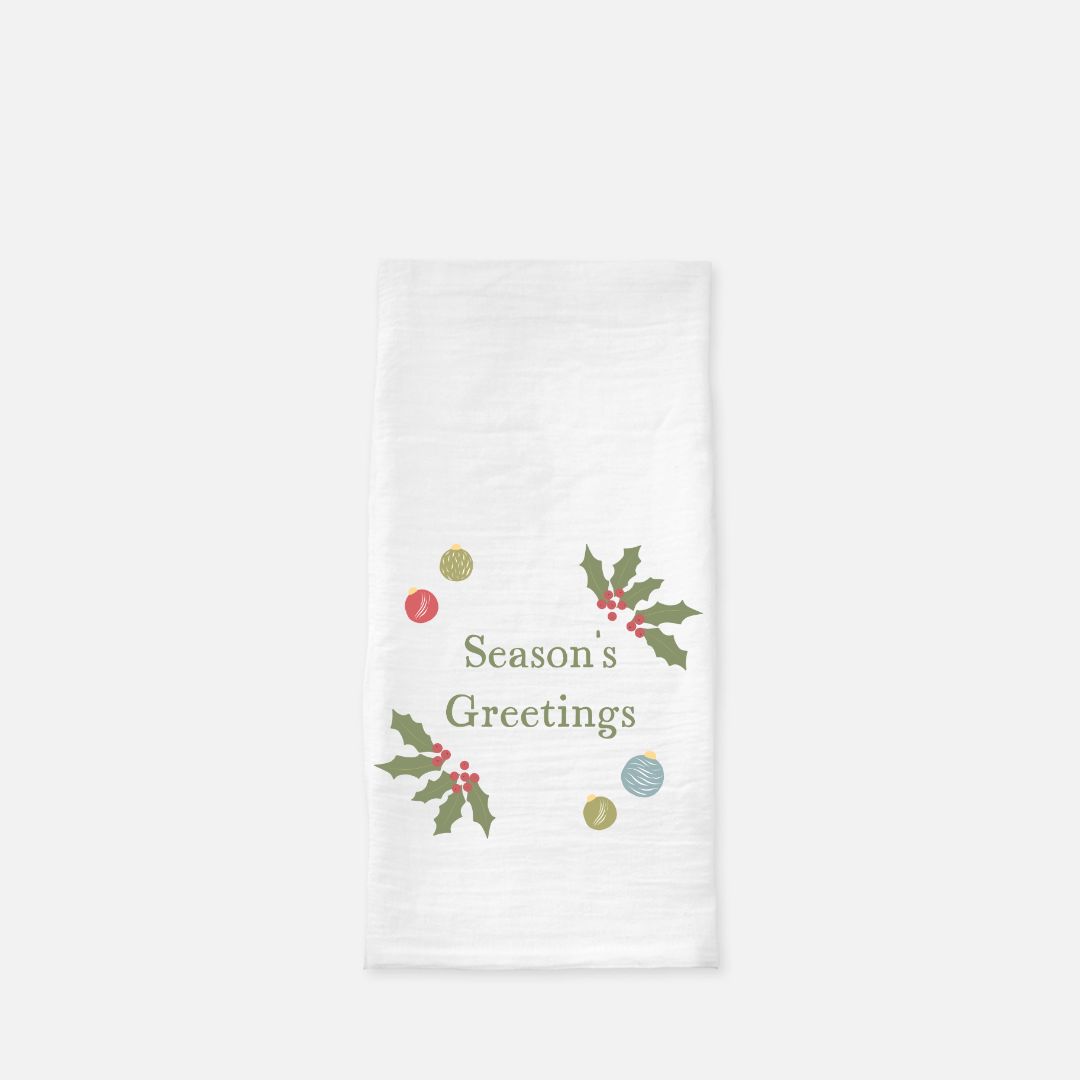 Holiday Tea Towel - Season's Greetings