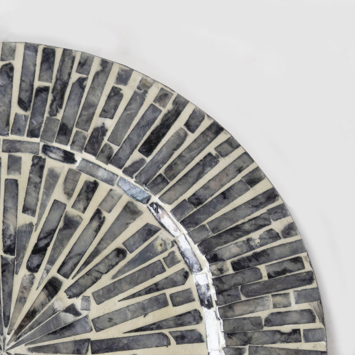 Mother Of Pearl Inlay Charger Plates - Set of 2