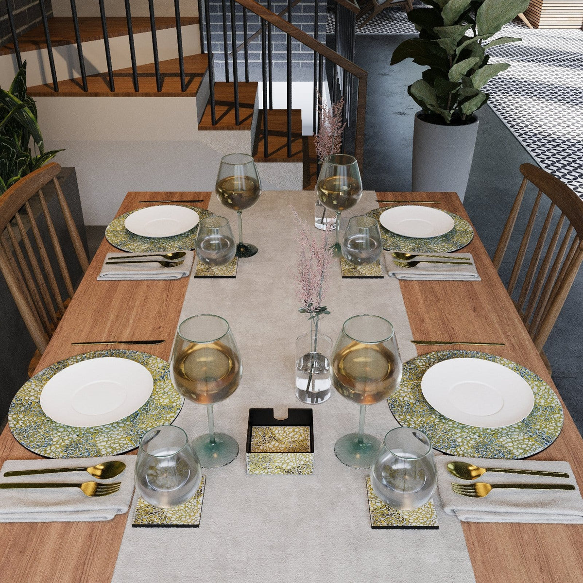 Lacquer Coaster Set - Set of 6