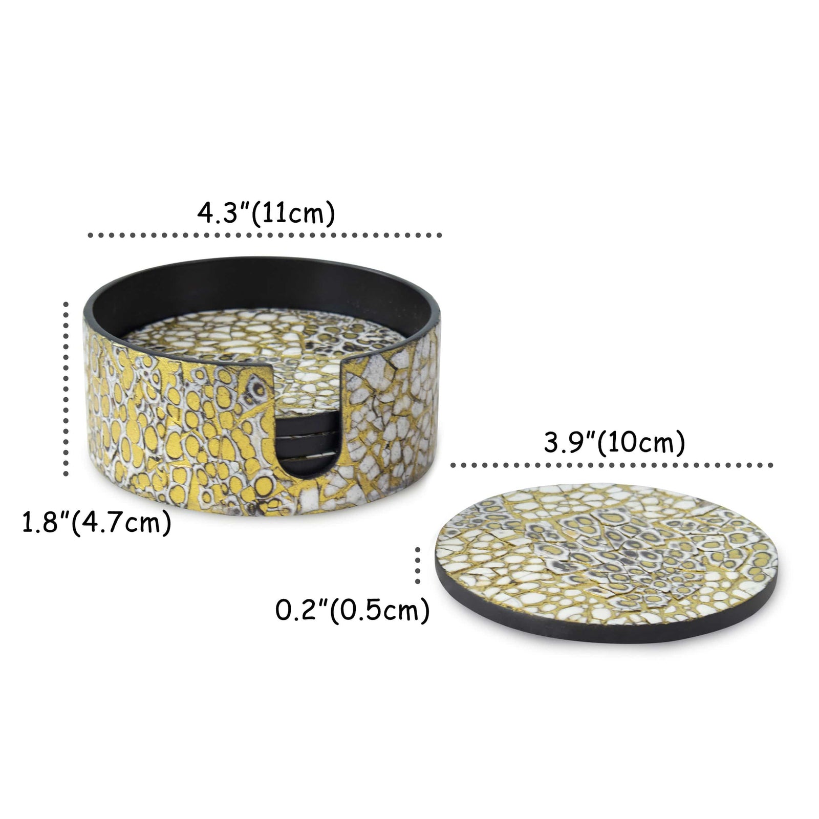 Lacquer Coaster Set - Set of 6