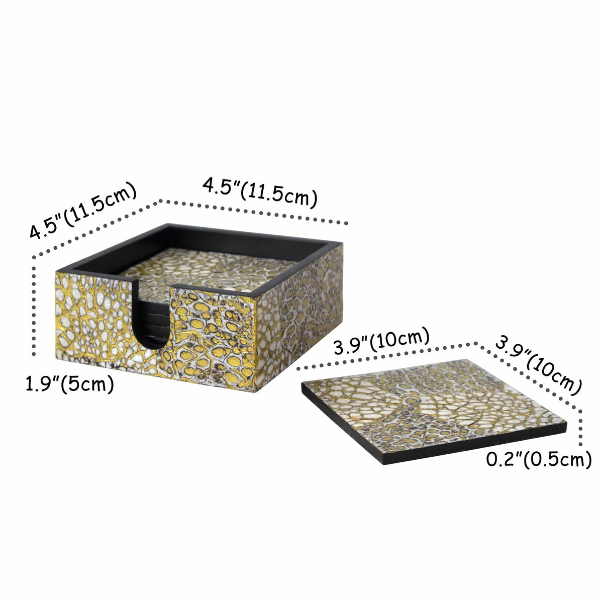 Lacquer Coaster Set - Set of 6