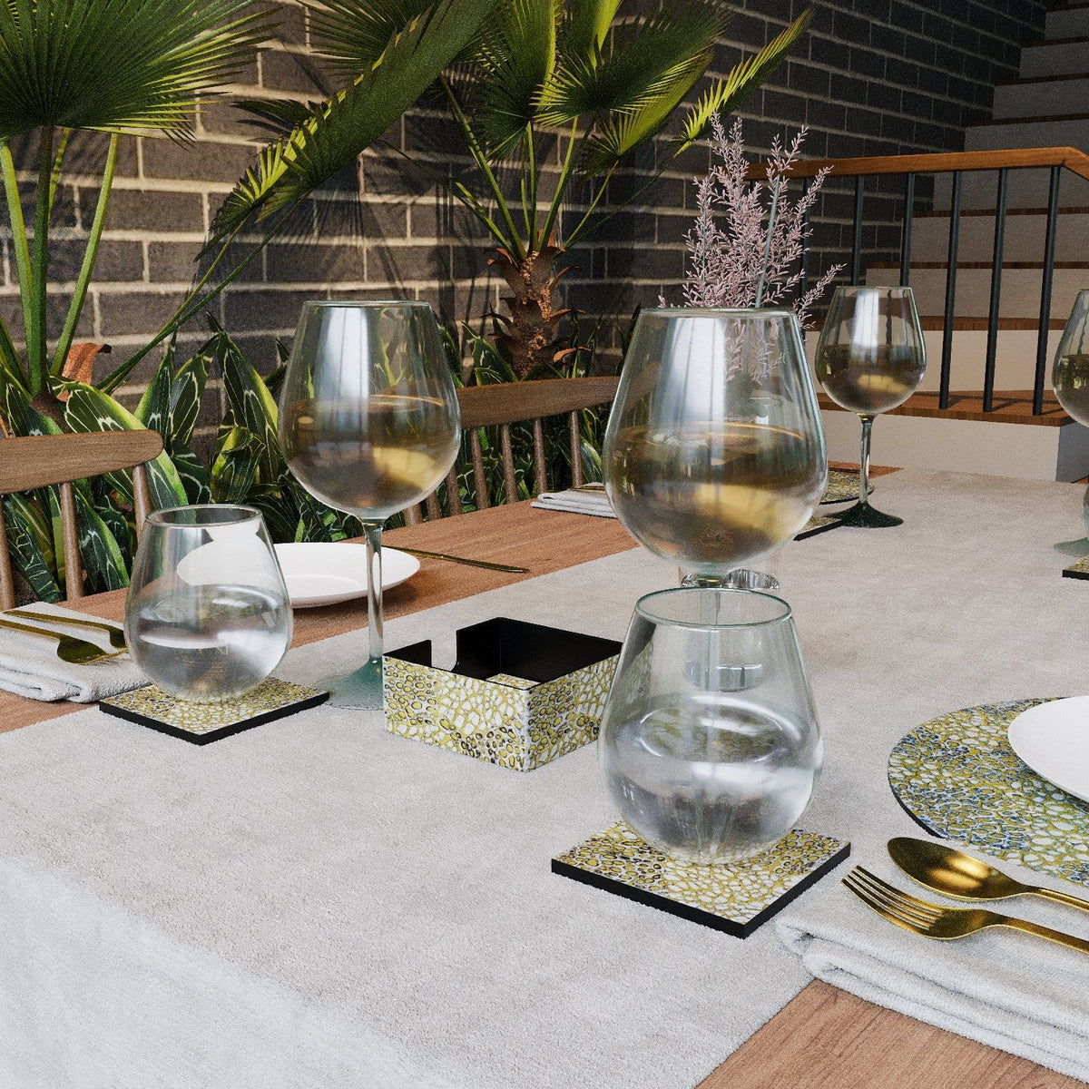 Lacquer Coaster Set - Set of 6