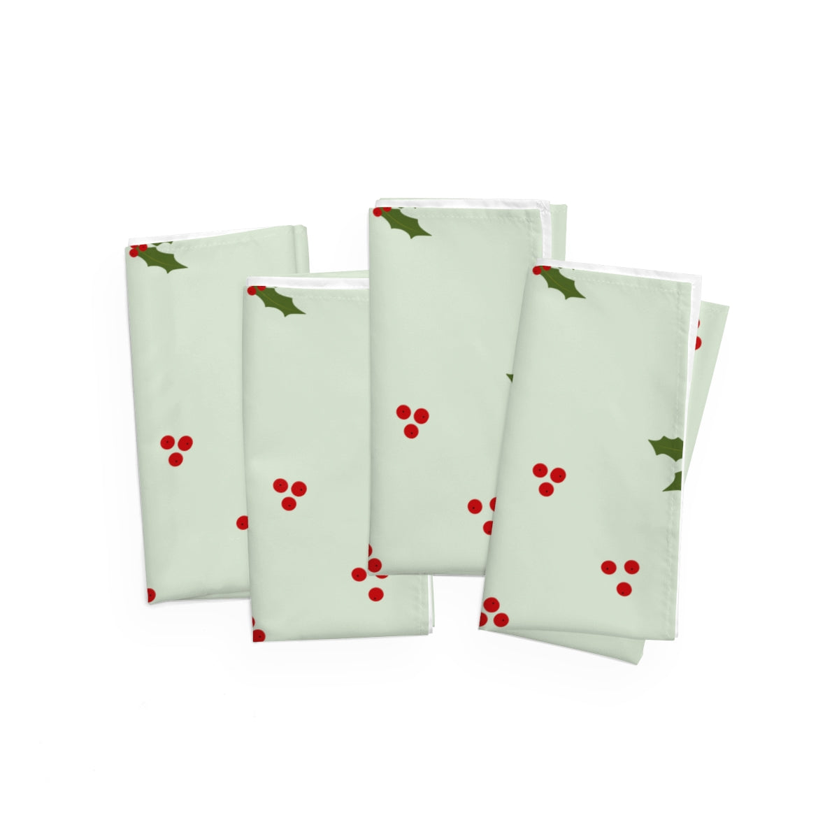 Holiday Napkins - Red & Green Holly