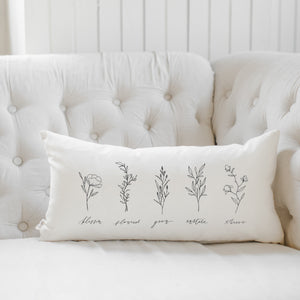 Wildflowers Lumbar Pillow