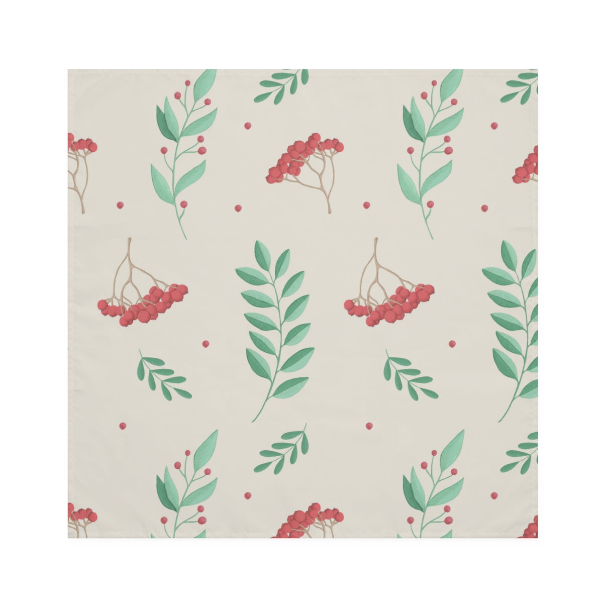 Holiday Napkins - Red & Green Evergreens