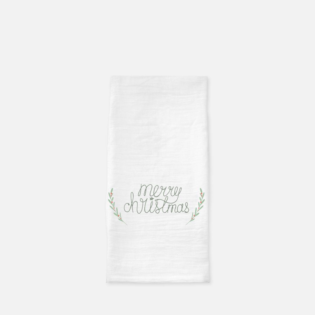 Holiday Tea Towel - Merry Christmas