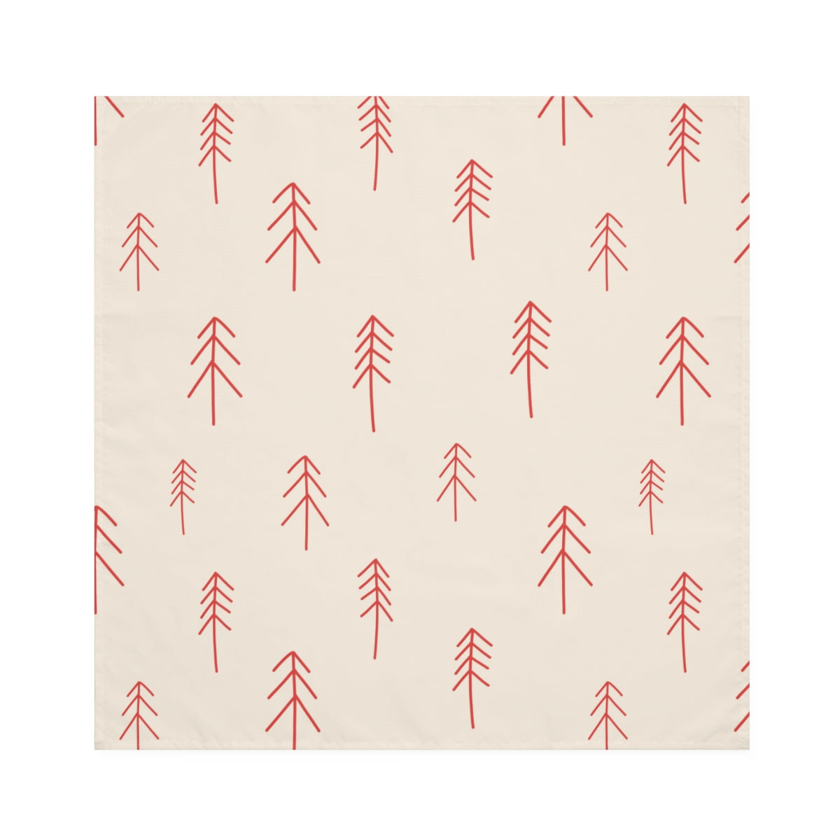 Holiday Napkins - Red Evergreens