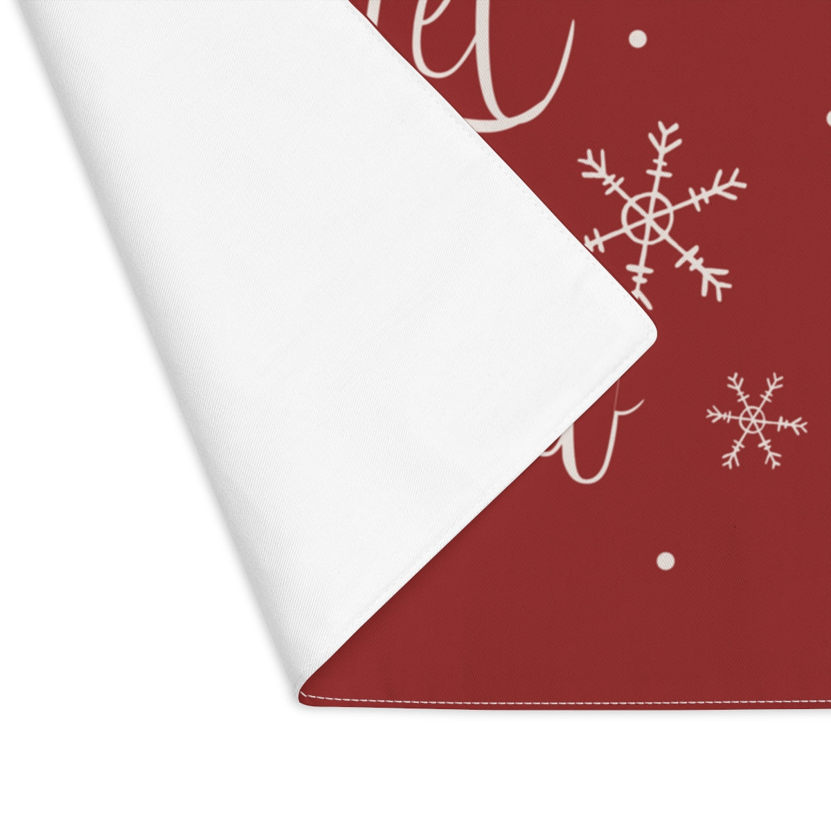 Holiday Table Placemat - Let It Snow