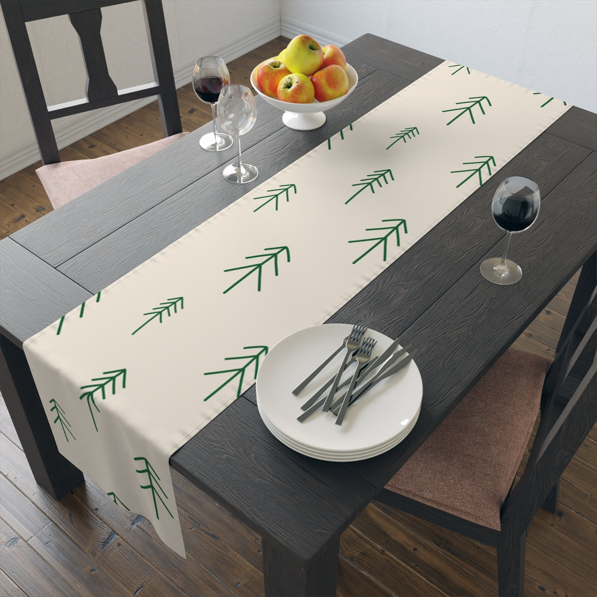 Holiday Table Runner - Evergreens