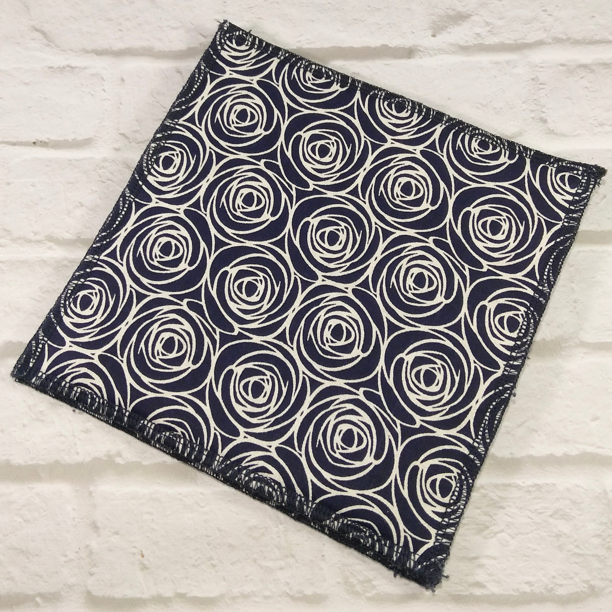 Navy Rose Dishcloths