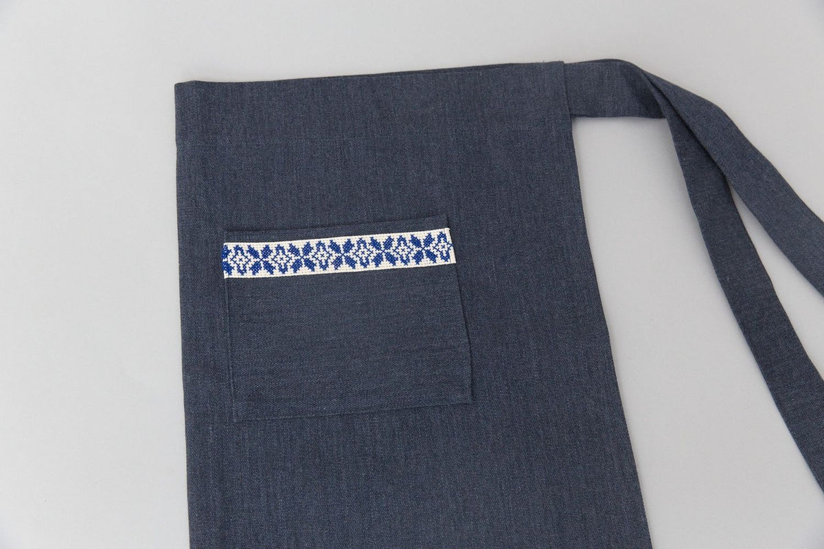 The Blue Tatreez Apron