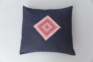 The Diamond Pillow in Blue