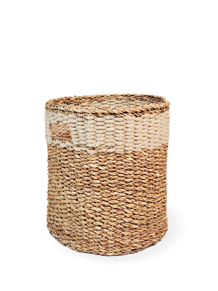 Natural Savar Hamper Basket with Handle - Set of 3