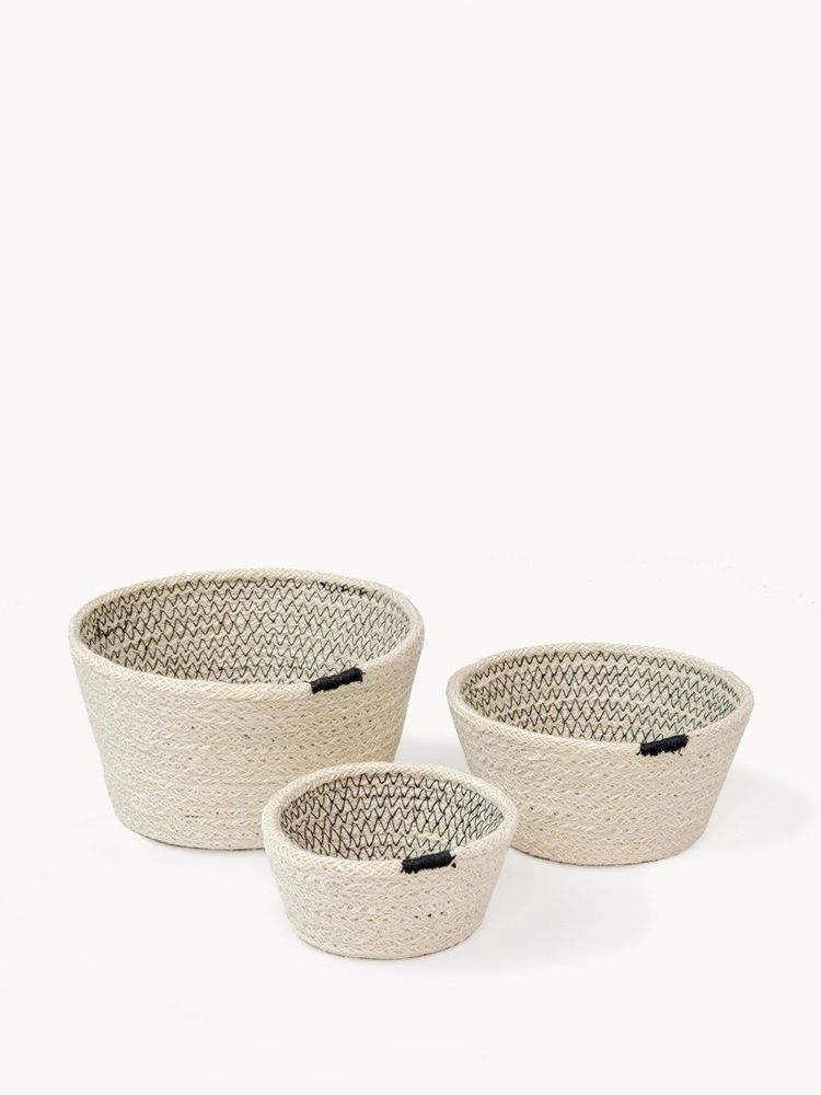 Black Amari Bowl - Set of 3