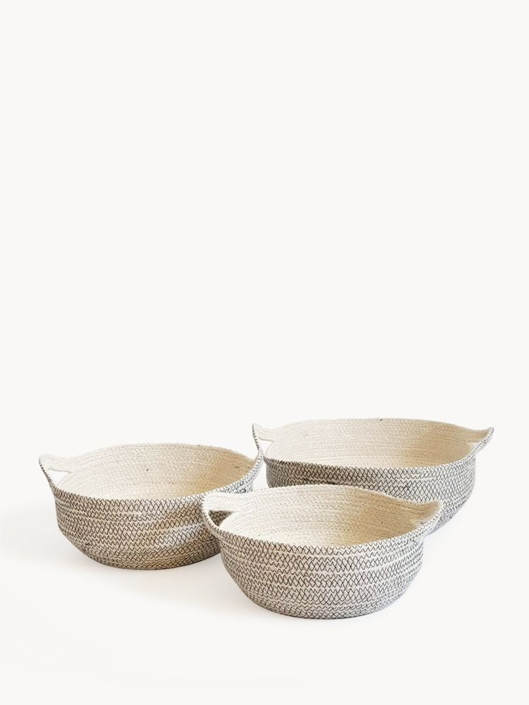 Black Amari Fruit Bowl - Set of 3