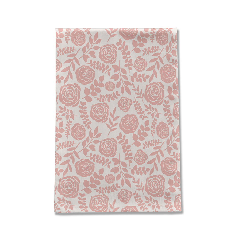 Blush Floral Tea Towel