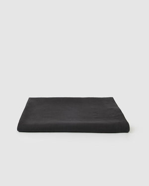 Babette Linen Tablecloth - Charcoal