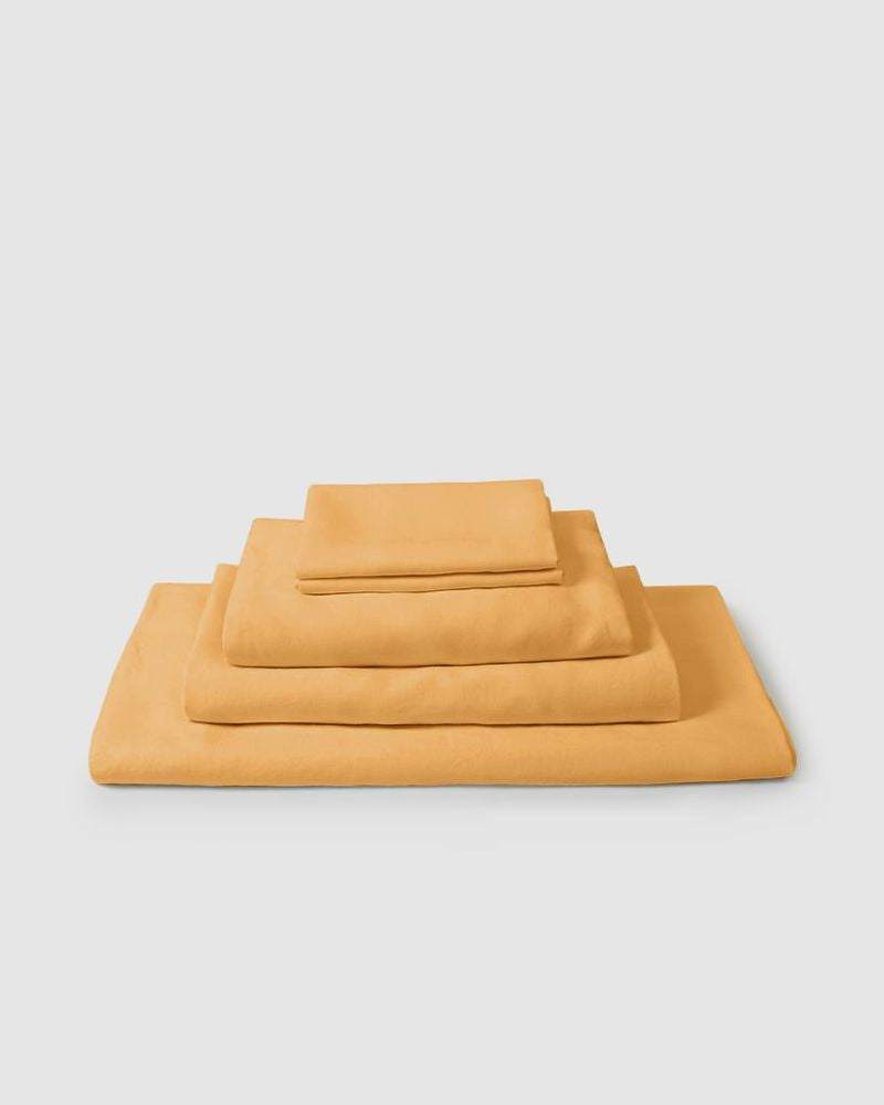 Marcel Linen Collection Set - Mustard
