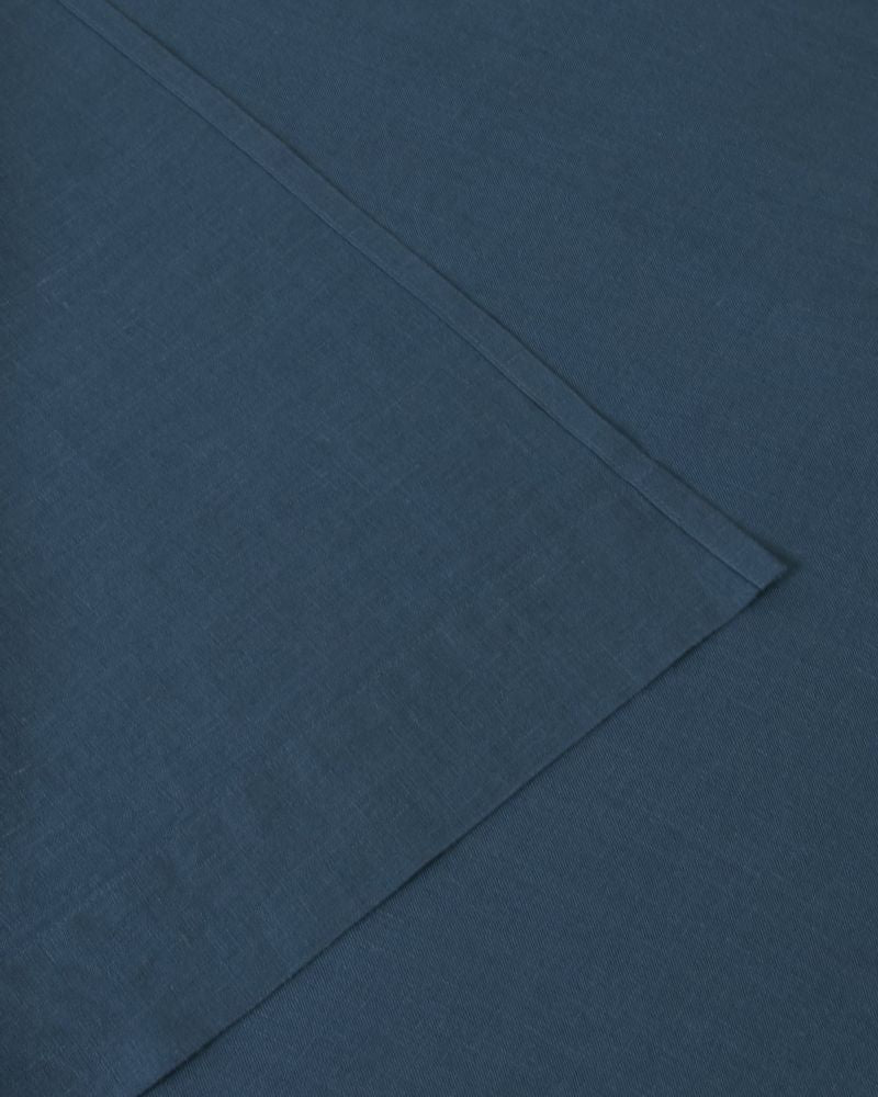 Marcel Linen Flat Sheet - Adriatic