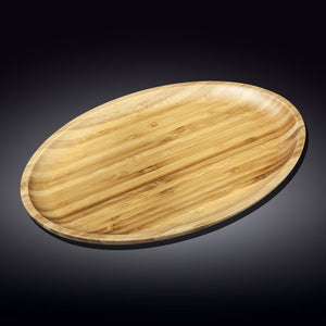 Natural Bamboo Oval Platter 17" X 12.5" 