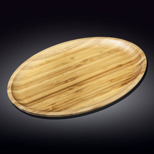 Natural Bamboo Oval Platter 18" X 13.25" 