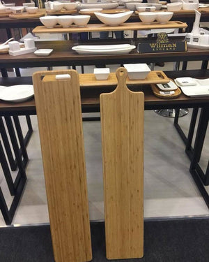Natural Bamboo Long Serving Board 31.5" X 7.9" | 80 X 20 cm