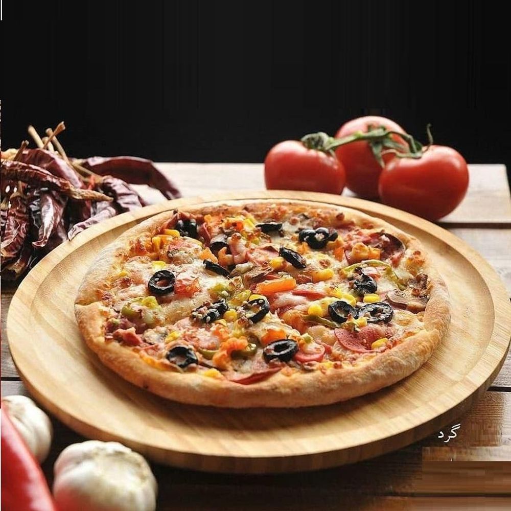 Natural Bamboo Platter 14"