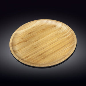 Natural Bamboo Platter 14"