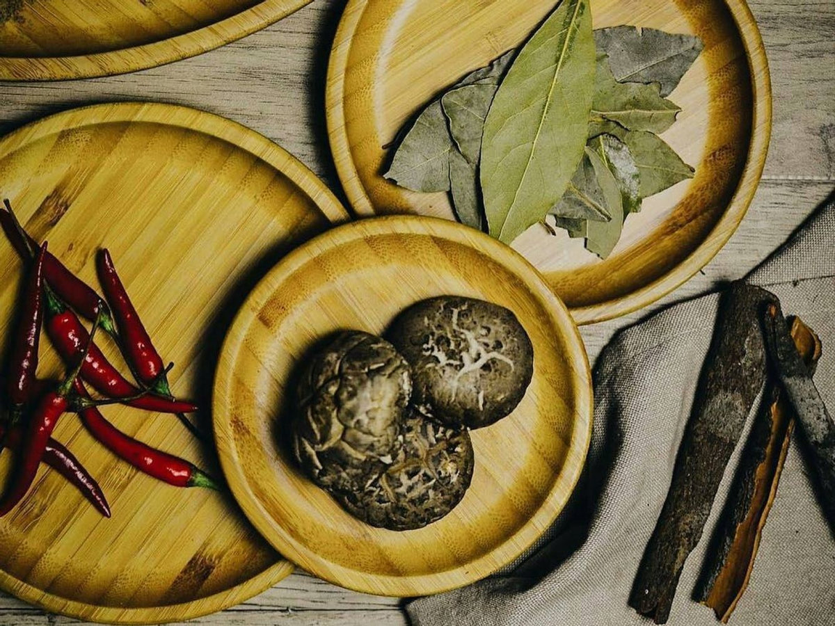 Natural Bamboo Platter 14"