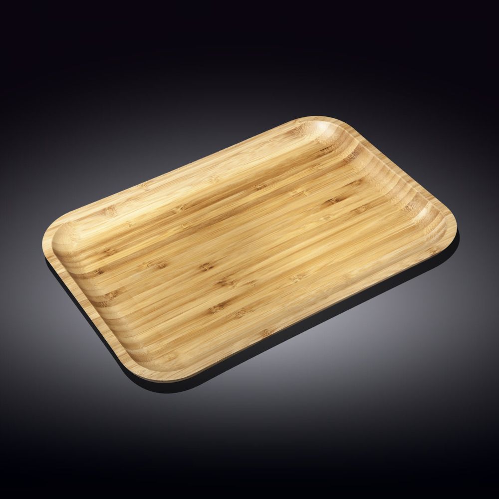 Natural Bamboo Platter 12" X 8" | 30.5 cm X 20.5 cm