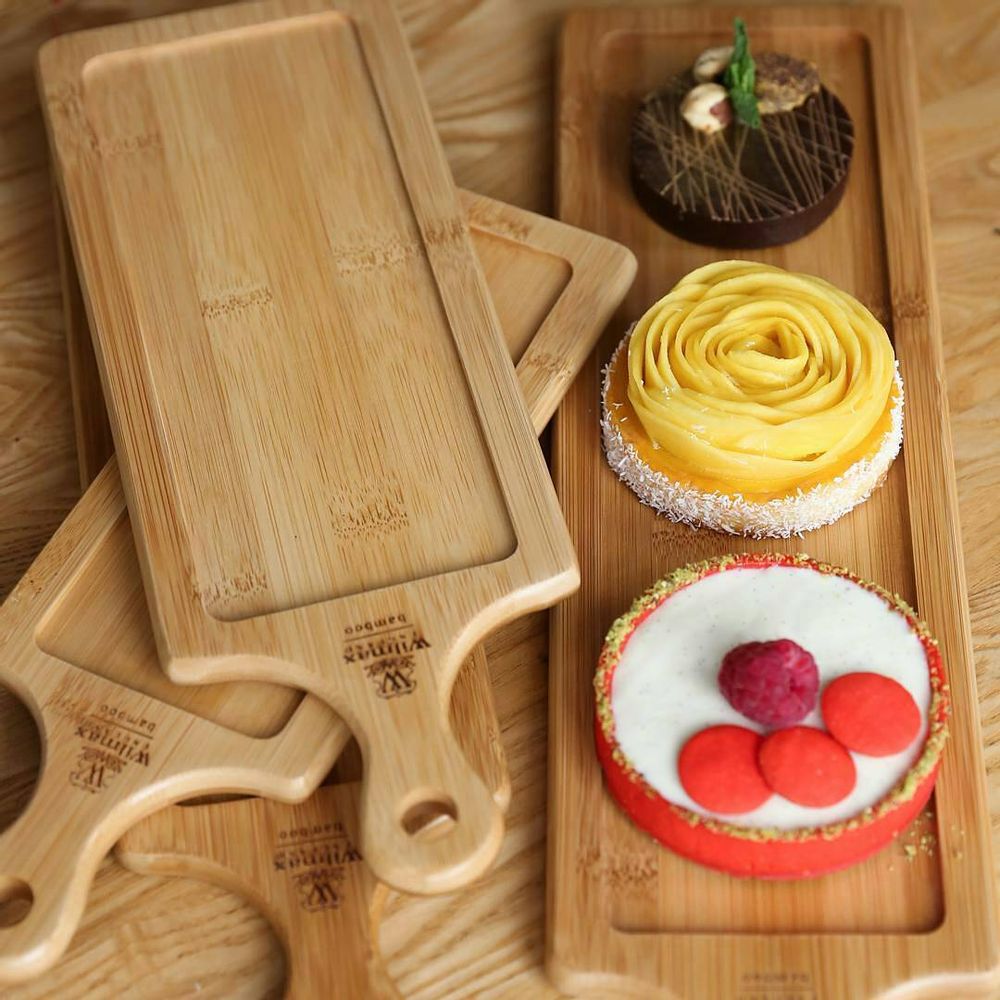 Natural Bamboo Tray 8" X 2.75"